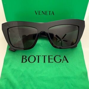 Bottega Veneta Bold Black Sunglasses